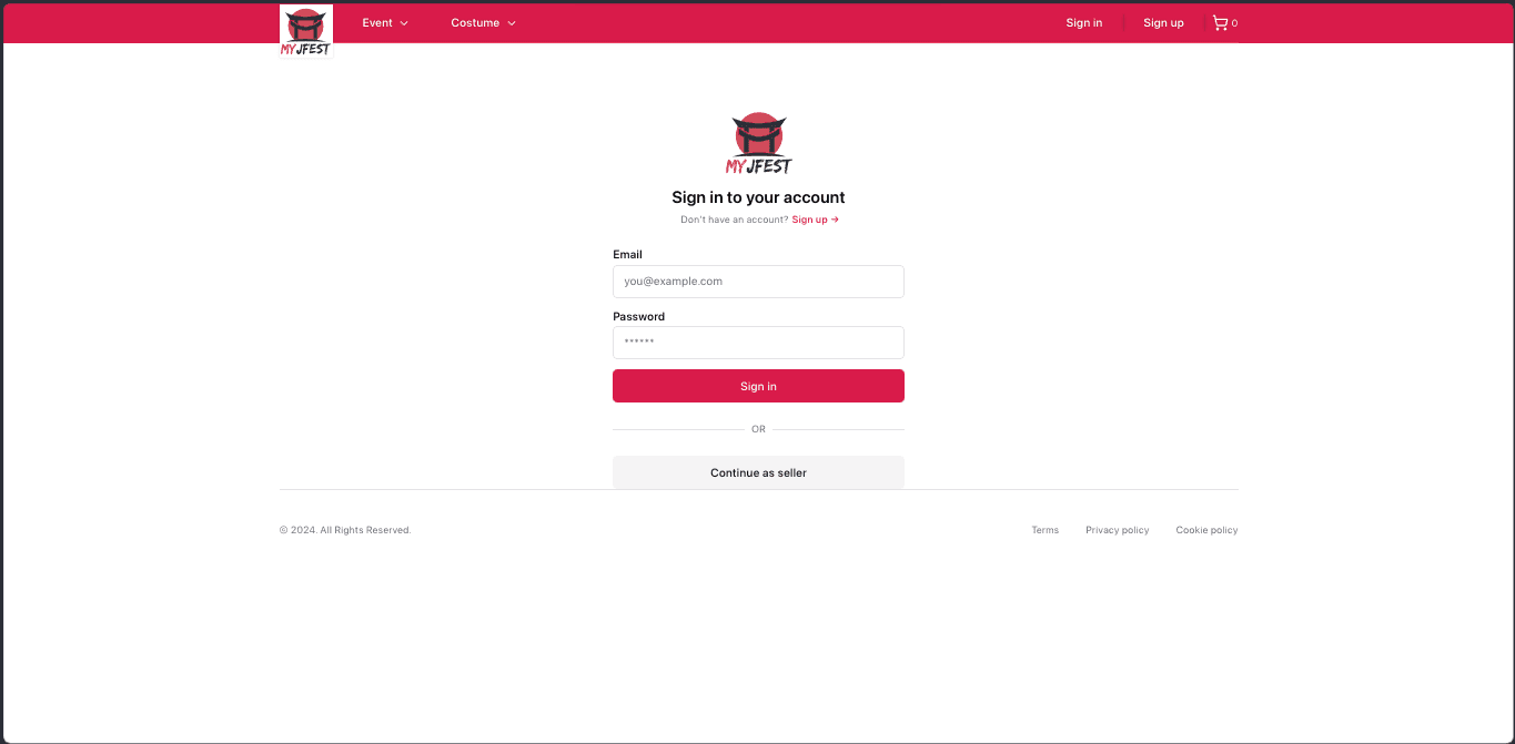 MyJfest | Ditigal Marketplace